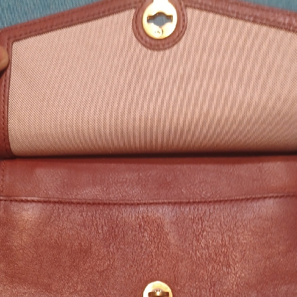 NEW Fossil Brown Cow Hide Leather Bag - Picture 2 of 7
